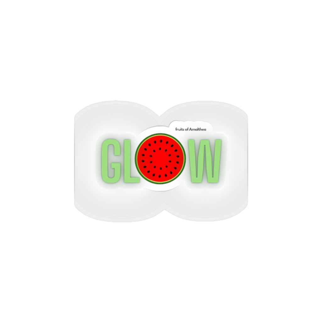 GL🍉W — Watermelon Glow Statement Die-Cut Sticker | Fruits of Amalthea