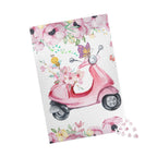 Pink Vespa Floral Jigsaw Puzzle — Original Scooter Art for Adults, 1014 Pieces