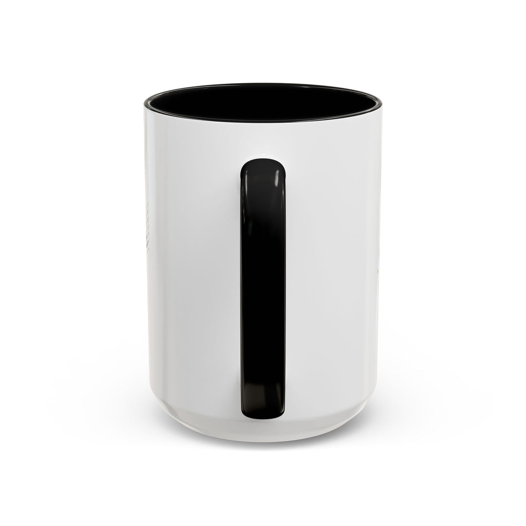 Music Notes Accent Mug — Original Watercolor Treble Clef Ceramic Cup