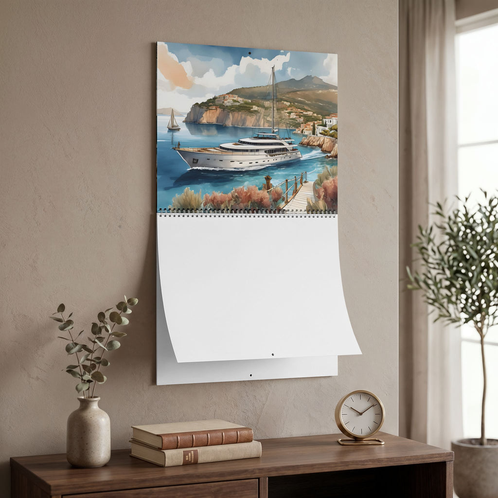 2027 Monthly Seasonal Wall Calendar — Original Watercolor Scenic Landscapes | Monthly Grid | Glossy or Matte