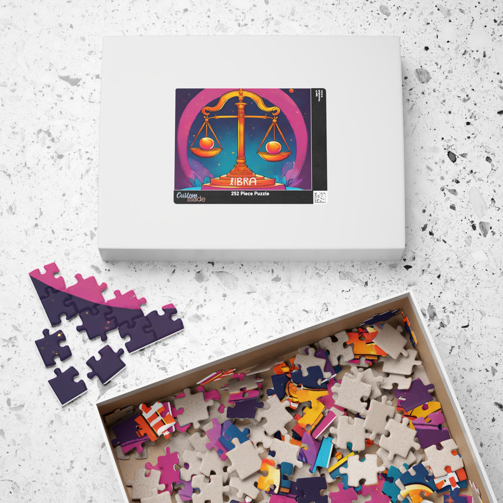 Libra Zodiac Scales Puzzle — Original Astrological Jigsaw, 252 Pieces