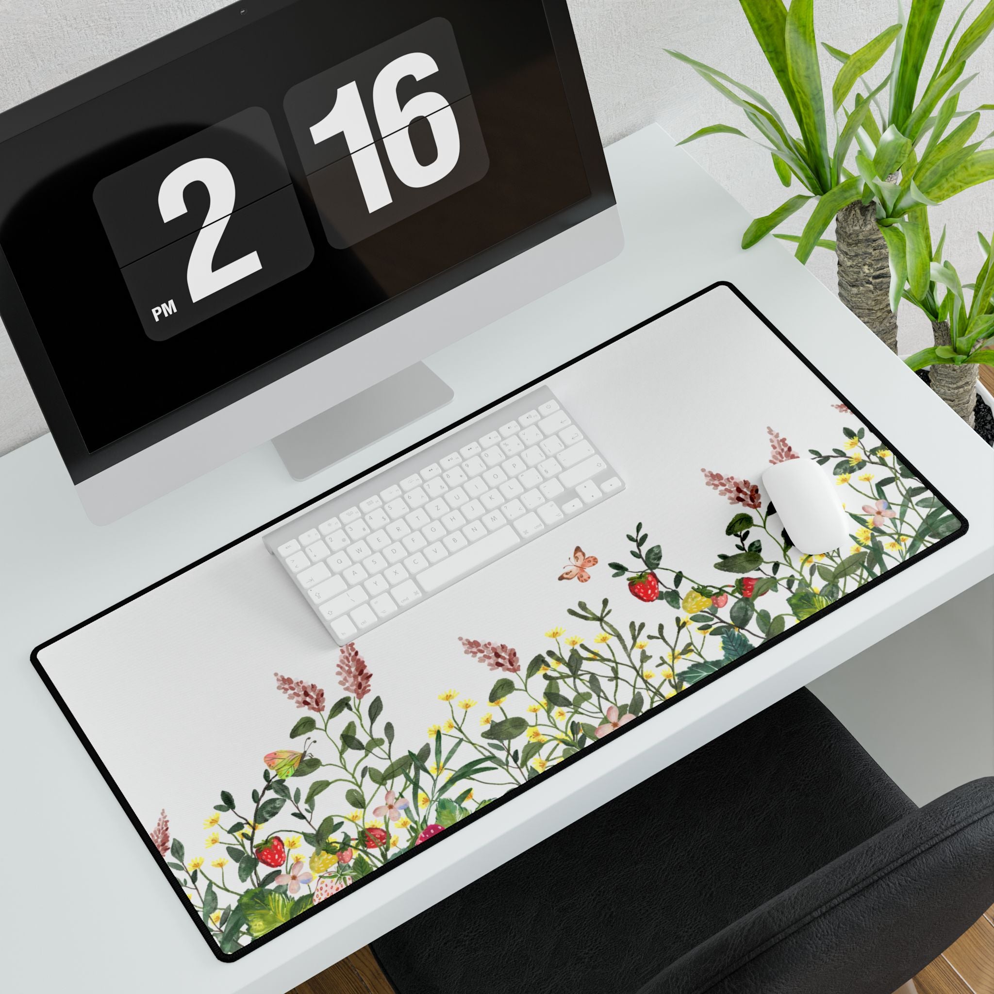 Floral Meadow Desk Mat — Original Botanical Art