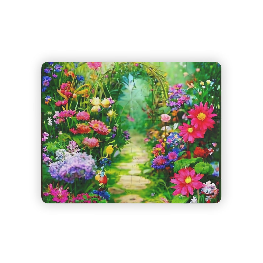 30-Piece Kids Puzzle — Enchanted Garden Path | Floral Jigsaw | Exclusive Design