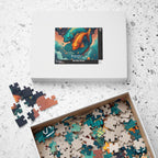 Pisces Zodiac Puzzle — Original Koi Fish Astrological Jigsaw, 252 Pieces