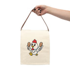 Chicken Canvas Lunch Bag — Funny Cartoon Print Reusable Tote