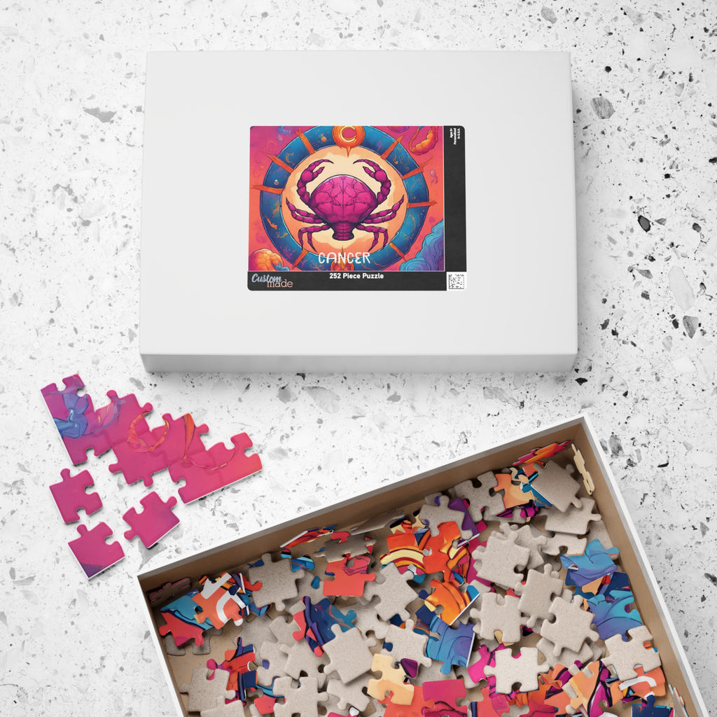 Cancer Zodiac Puzzle — Original Astrological Crab Jigsaw, 252 Pieces