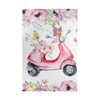 Pink Vespa Floral Jigsaw Puzzle — Original Scooter Art for Adults, 1014 Pieces