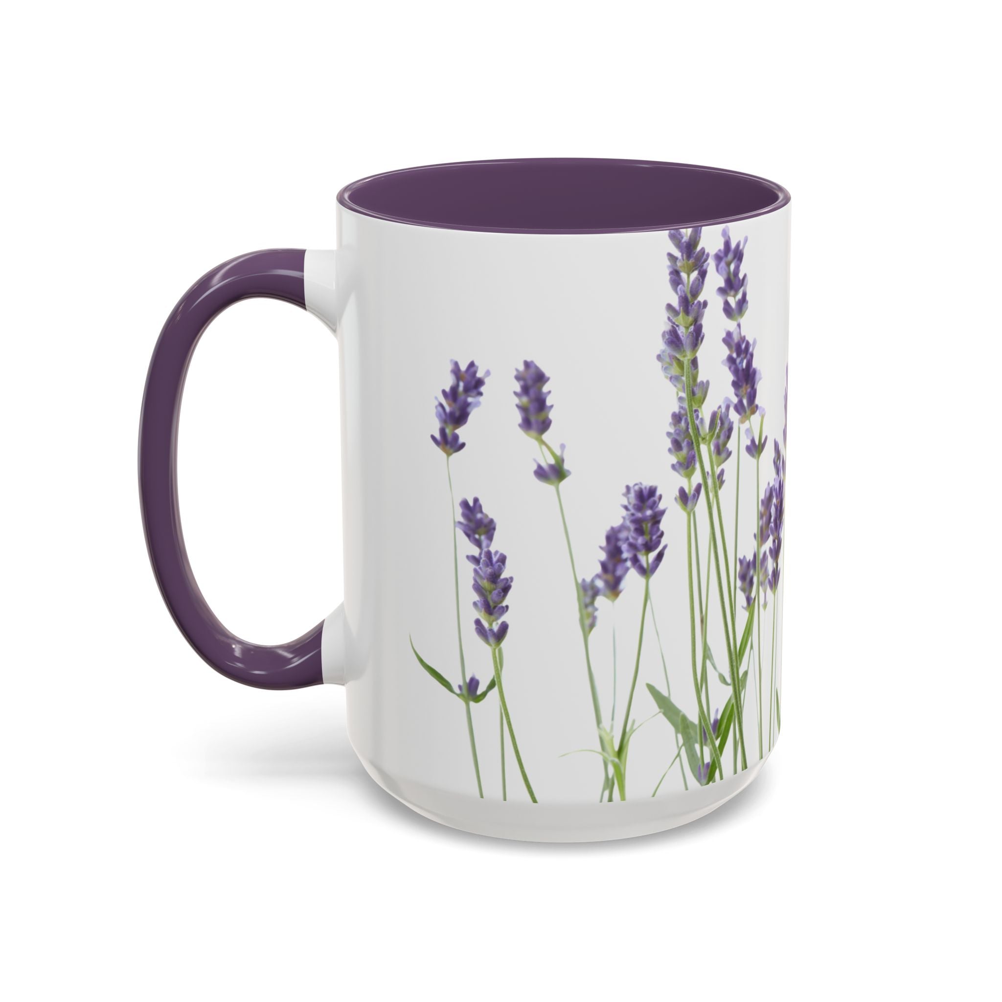 Lavender Field Accent Mug — Original Floral Ceramic Cup