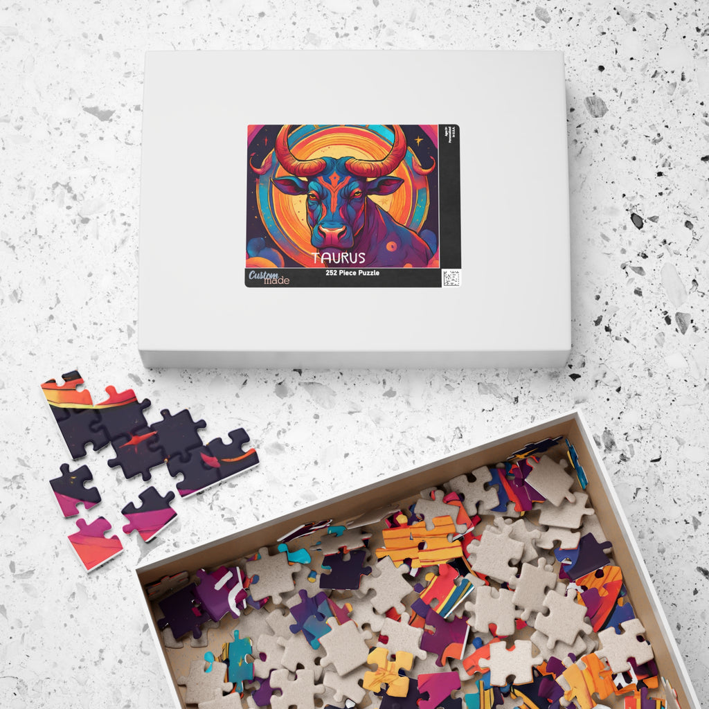 Taurus Zodiac Puzzle — Original Astrological Jigsaw, 252 Pieces
