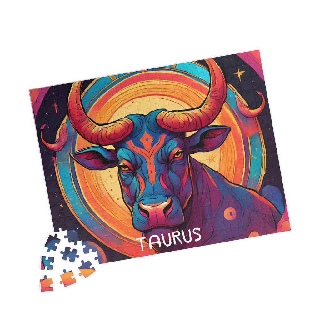Taurus Zodiac Puzzle — Original Astrological Jigsaw, 252 Pieces