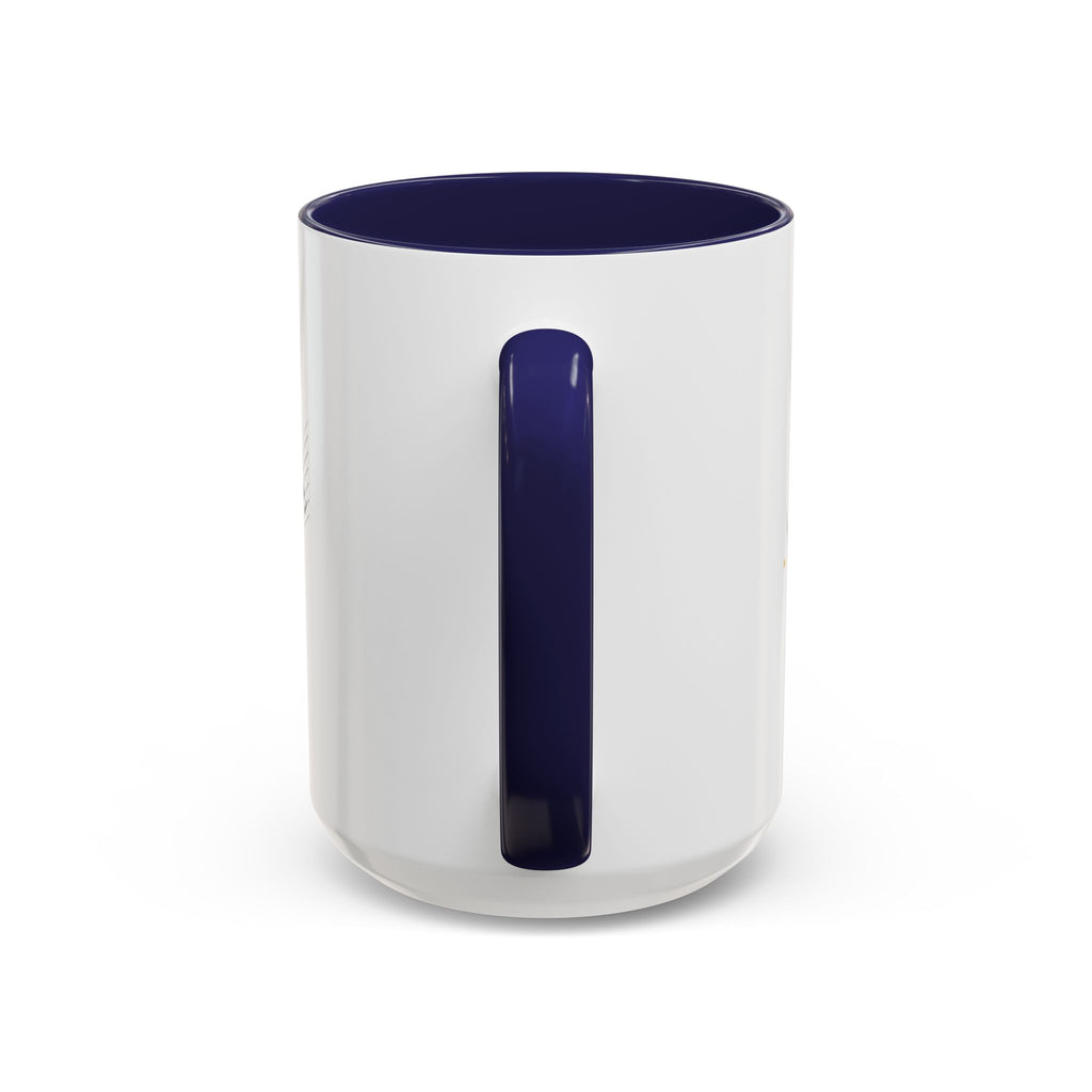 Music Notes Accent Mug — Original Watercolor Treble Clef Ceramic Cup