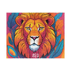 Leo Zodiac Lion Puzzle — Original Vibrant Lion Portrait Jigsaw, 252 Pieces