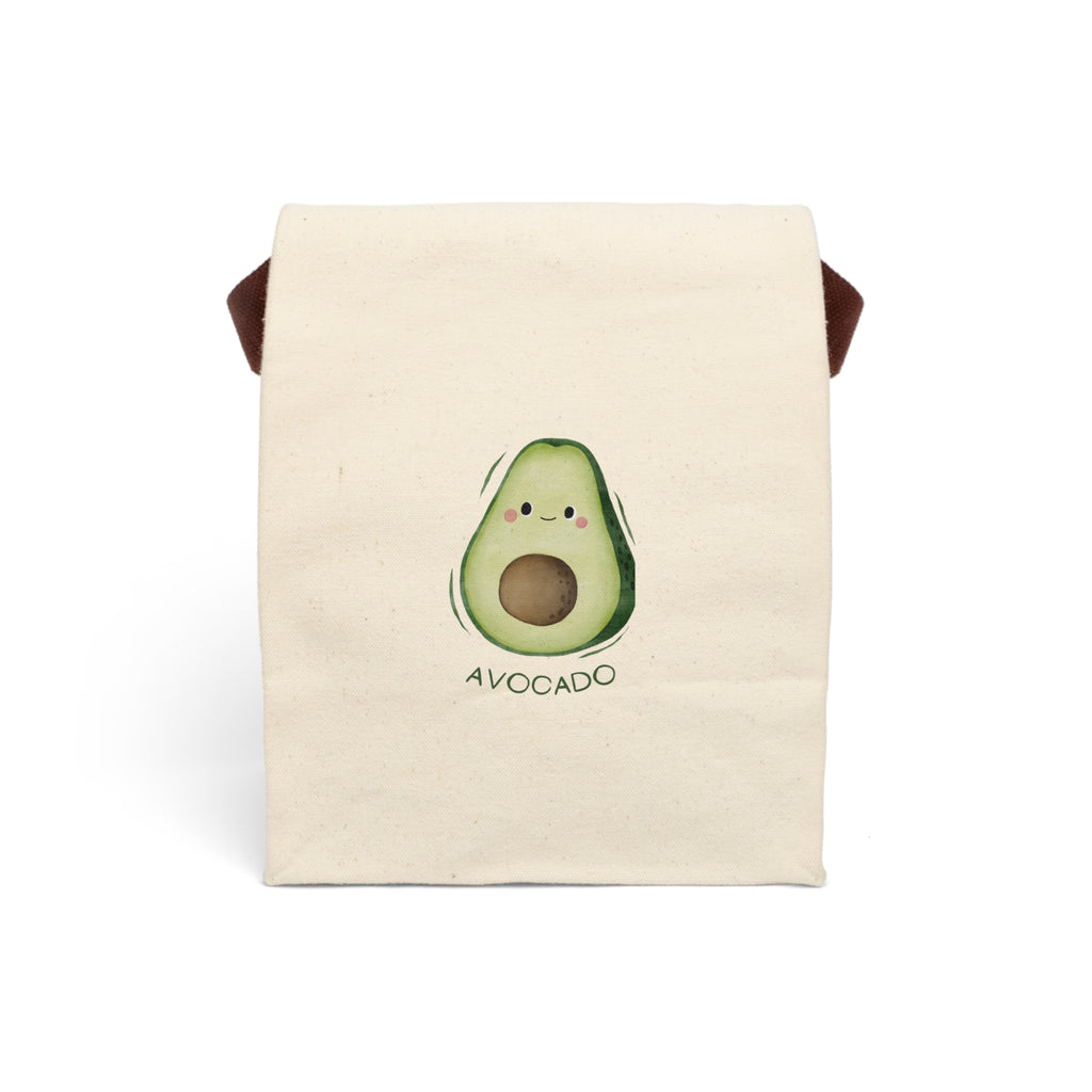 Avocado Canvas Lunch Bag — Cute Print Reusable Tote