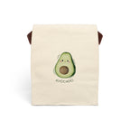 Avocado Canvas Lunch Bag — Cute Print Reusable Tote