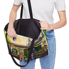 Ischia Italy Market Scene Weekender Tote — Original Watercolor Art