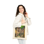 Sui Garda Italy Street Scene Canvas Tote — Original Watercolor Art