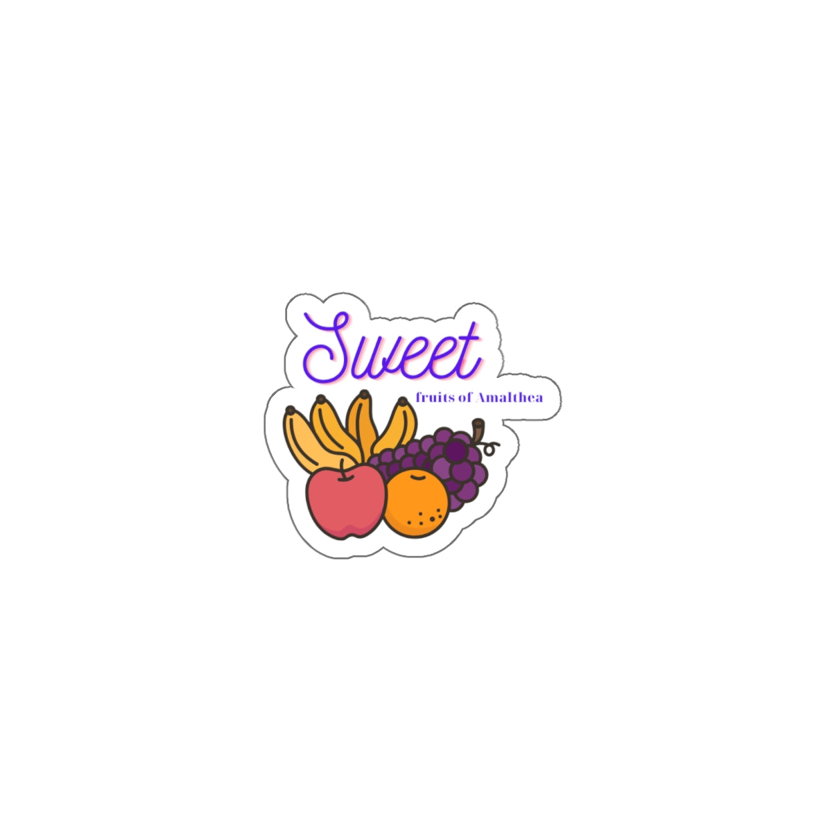 Sweet — Vibrant Fruit Medley Die-Cut Sticker | Fruits of Amalthea