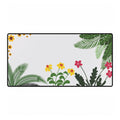 Tropical Botanical Desk Mat — Original Palm Leaves & Blossoms Art