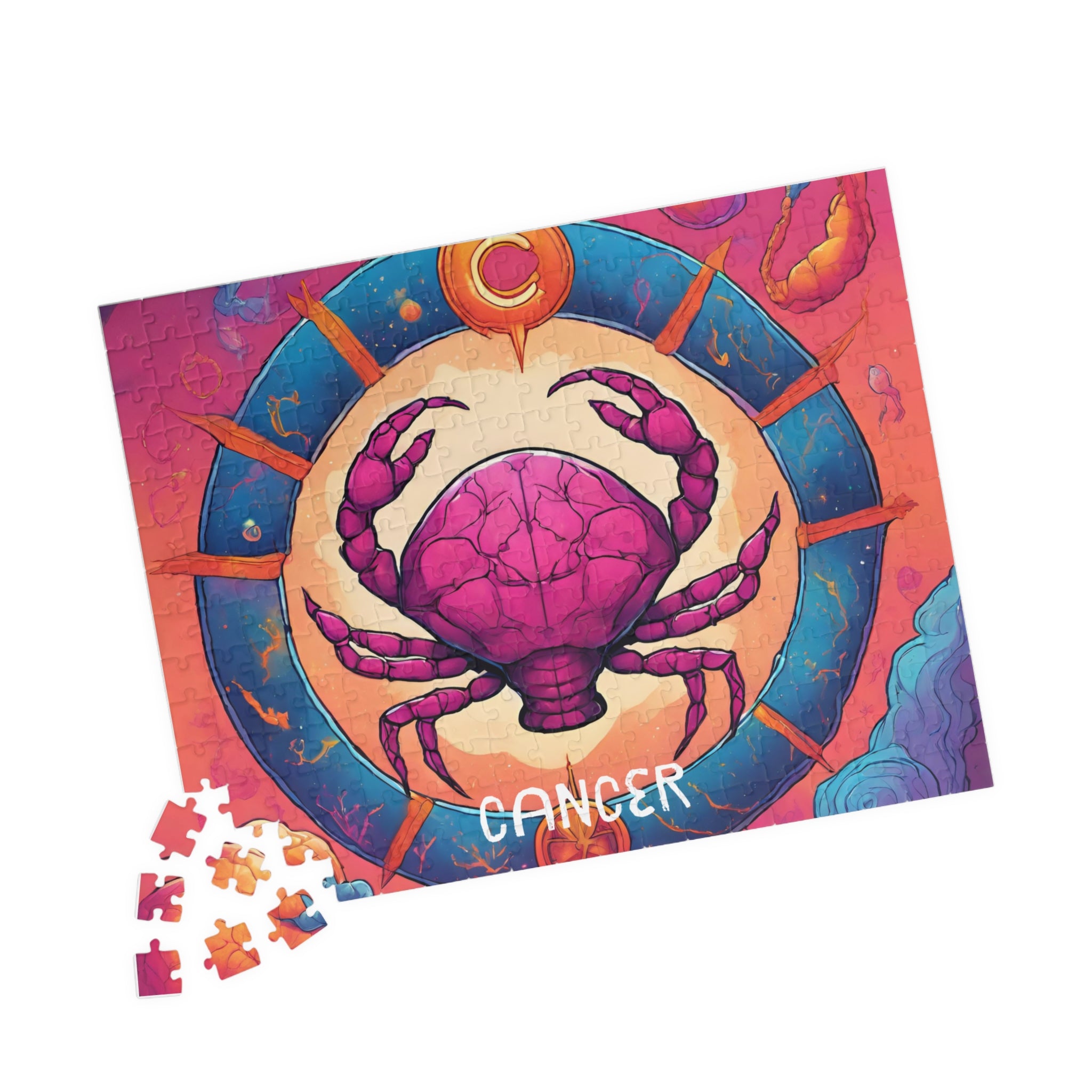 Cancer Zodiac Puzzle — Original Astrological Crab Jigsaw, 252 Pieces