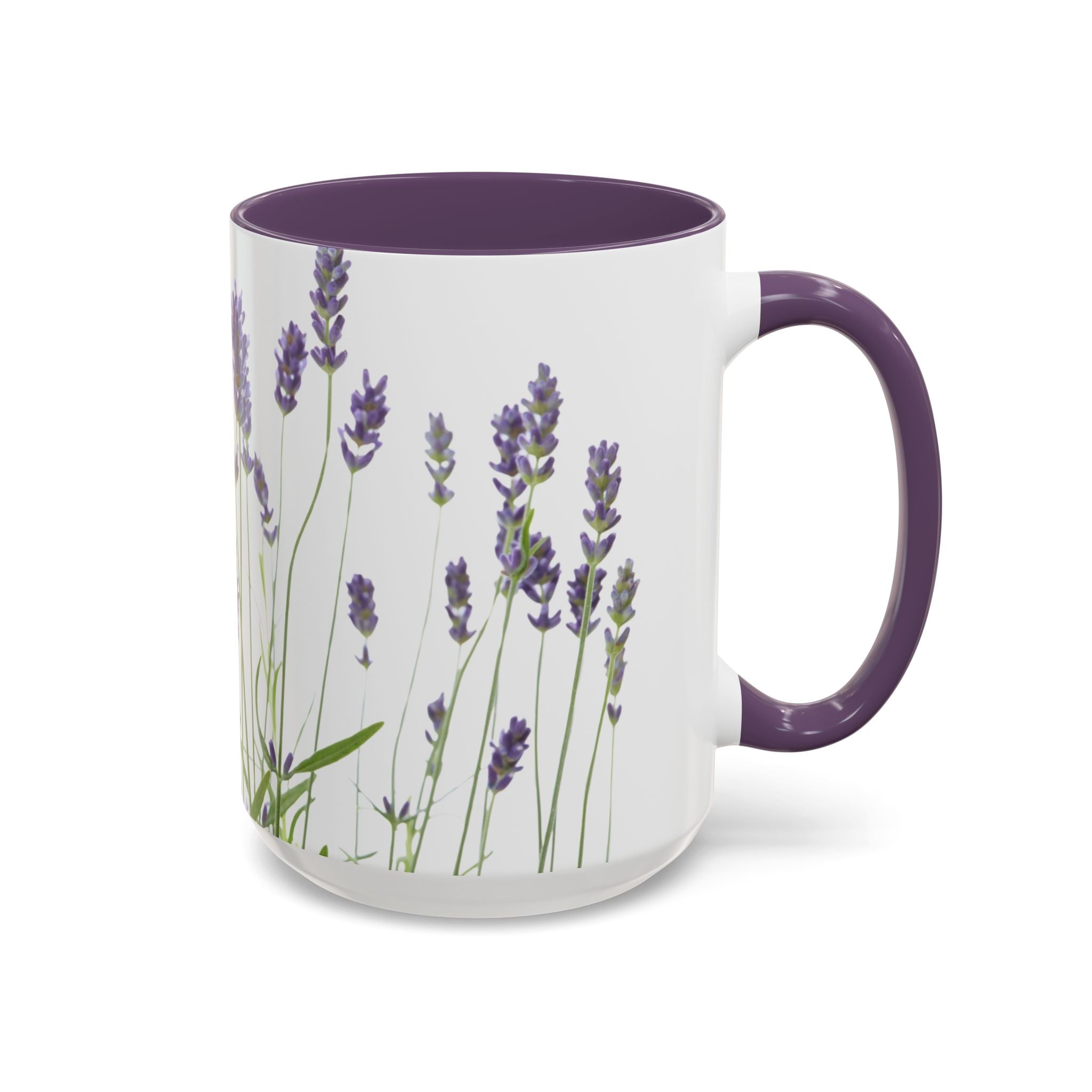 Lavender Field Accent Mug — Original Floral Ceramic Cup