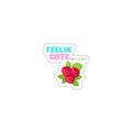 Feelin’ Cute — Pastel Raspberry Cluster Soft Die-Cut Sticker | Fruits of Amalthea