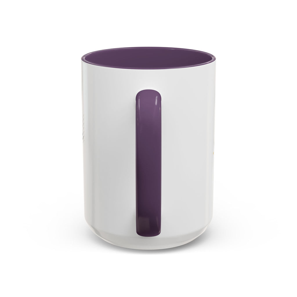 Music Notes Accent Mug — Original Watercolor Treble Clef Ceramic Cup