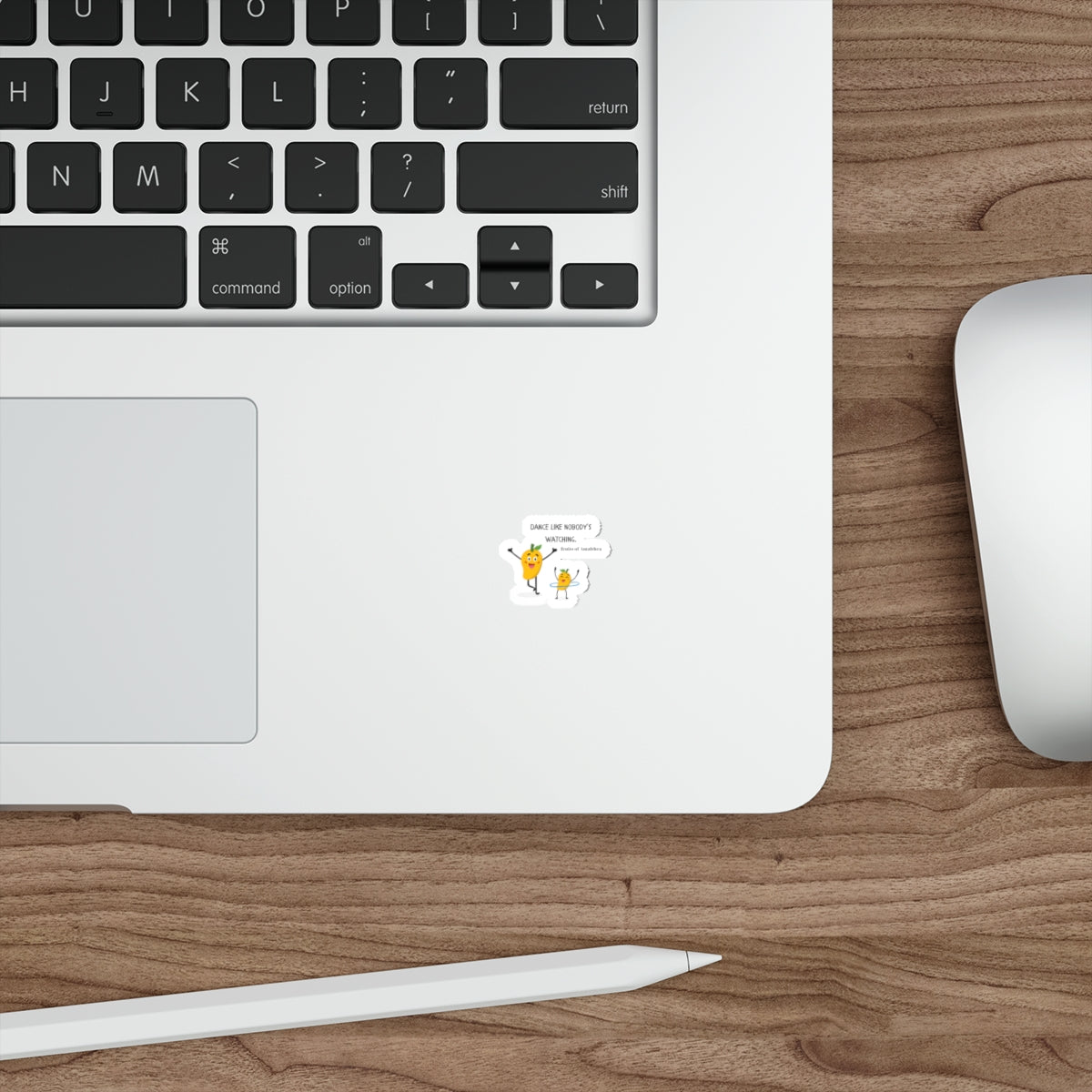 Dance Like Nobody’s Watching — Mango Duo Hula Hoop Funny Die-Cut Sticker | Fruits of Amalthea