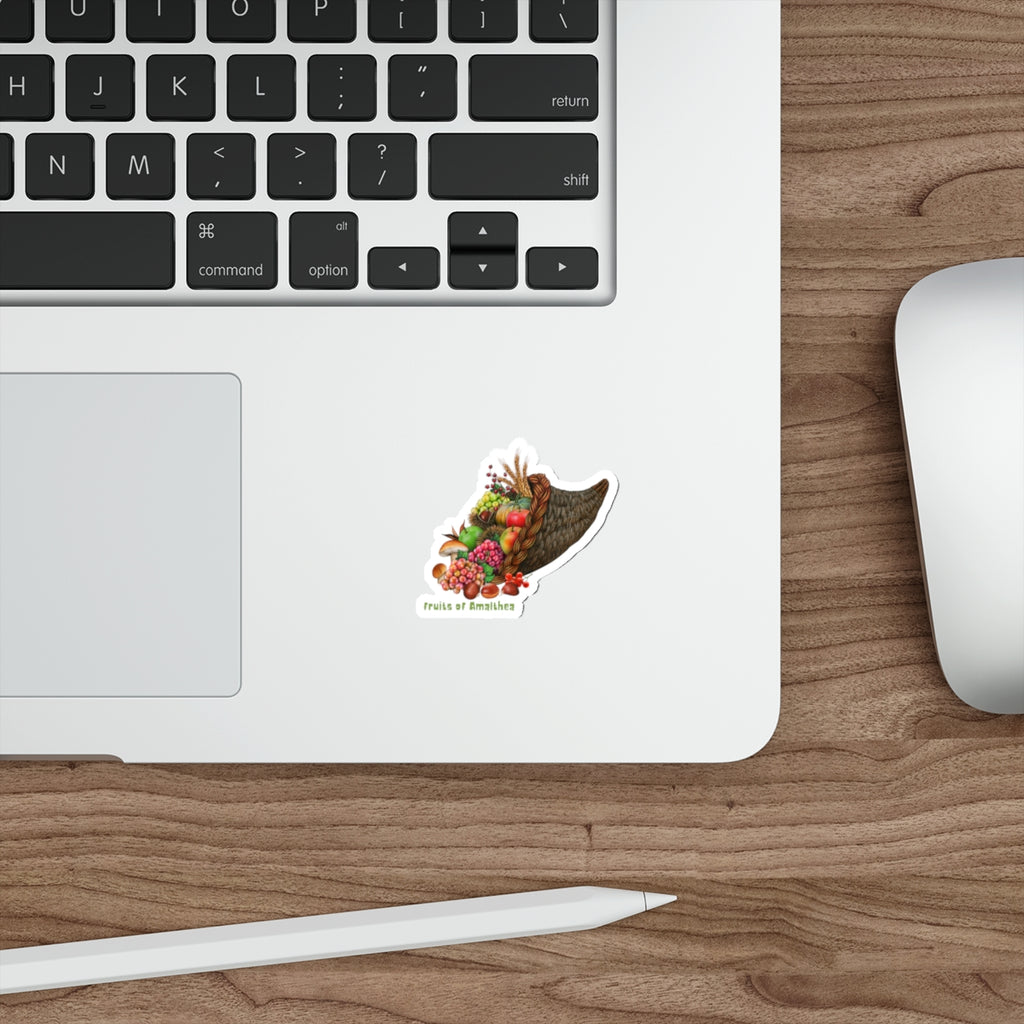 Cornucopia — Vintage Old Masters Harvest Die-Cut Sticker | Fruits of Amalthea