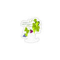 Cheers! — Wine & Grapevine Botanical Die-Cut Sticker | Fruits of Amalthea