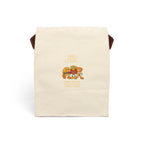 Burger & Fries Canvas Lunch Bag — Good Food Together Print Reusable Tote