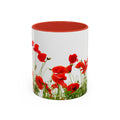 Poppy Field Accent Mug — Original Floral Ceramic Cup