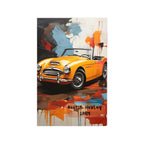 Austin Healey 100M — Original Vintage Sports Car Art Poster