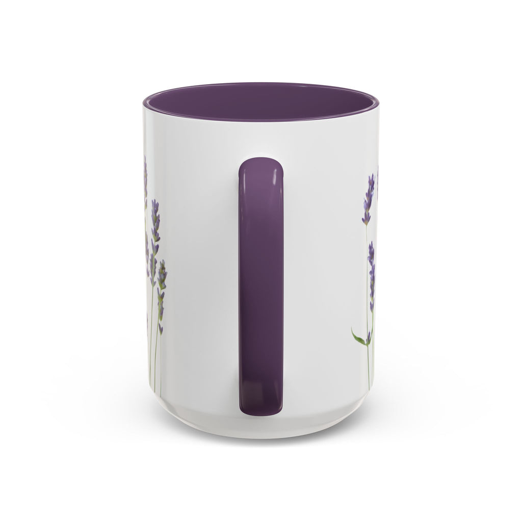Lavender Field Accent Mug — Original Floral Ceramic Cup
