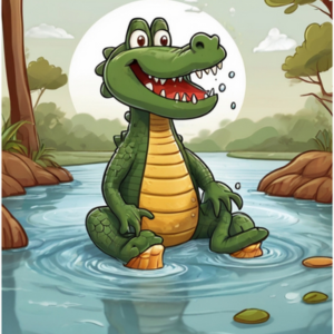 The Sparkling Smile Saga, the clean crusade of Glyde, the crocodile