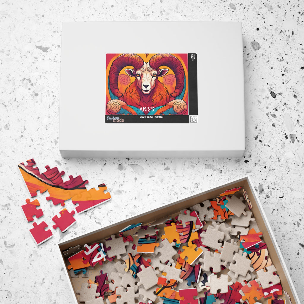 Aries Zodiac Puzzle — Original Astrological Jigsaw, 252 Pieces