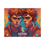 Gemini Zodiac Puzzle — Original Double Portrait Jigsaw, 252 Pieces