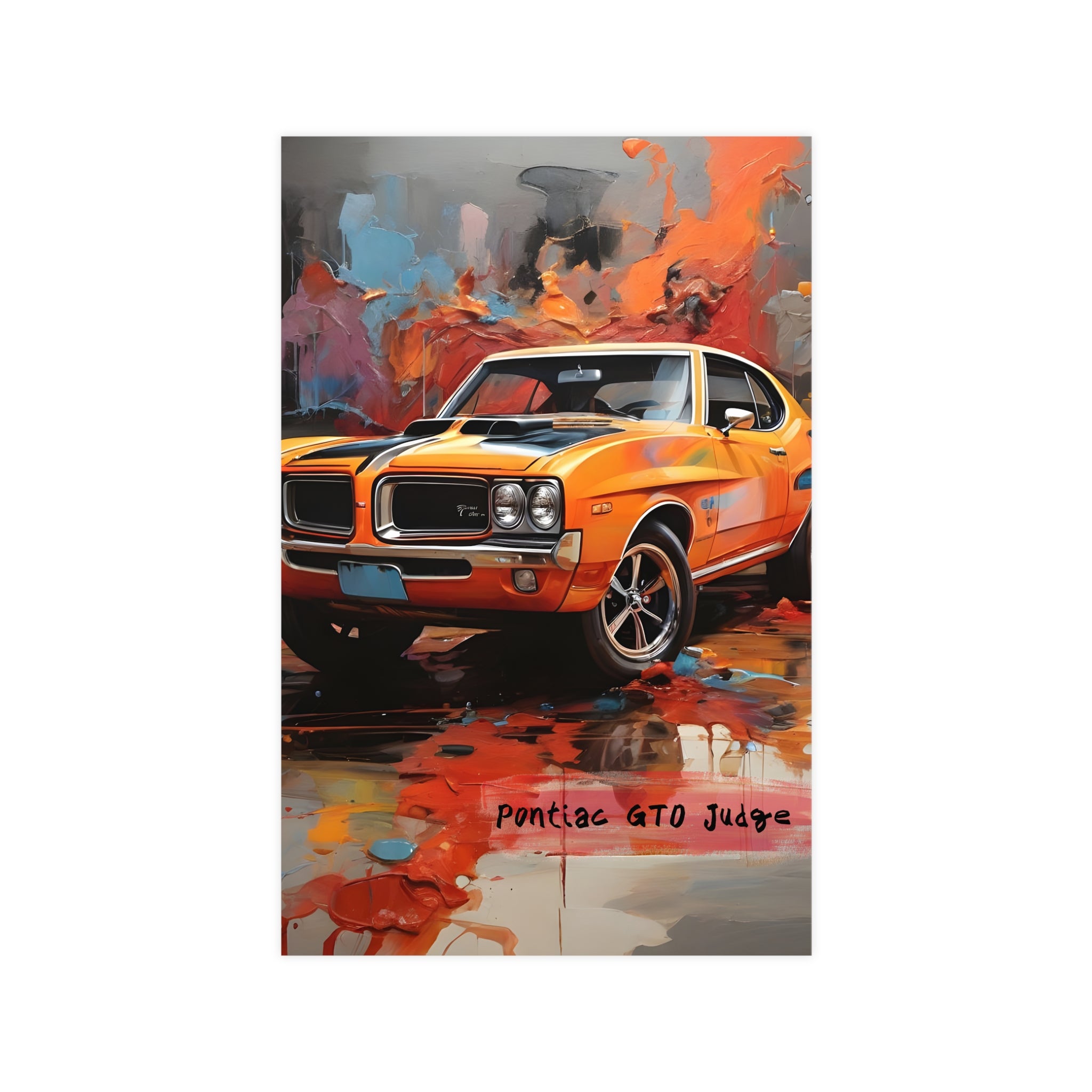Pontiac GTO Judge — Original Vintage Muscle Car Art Poster