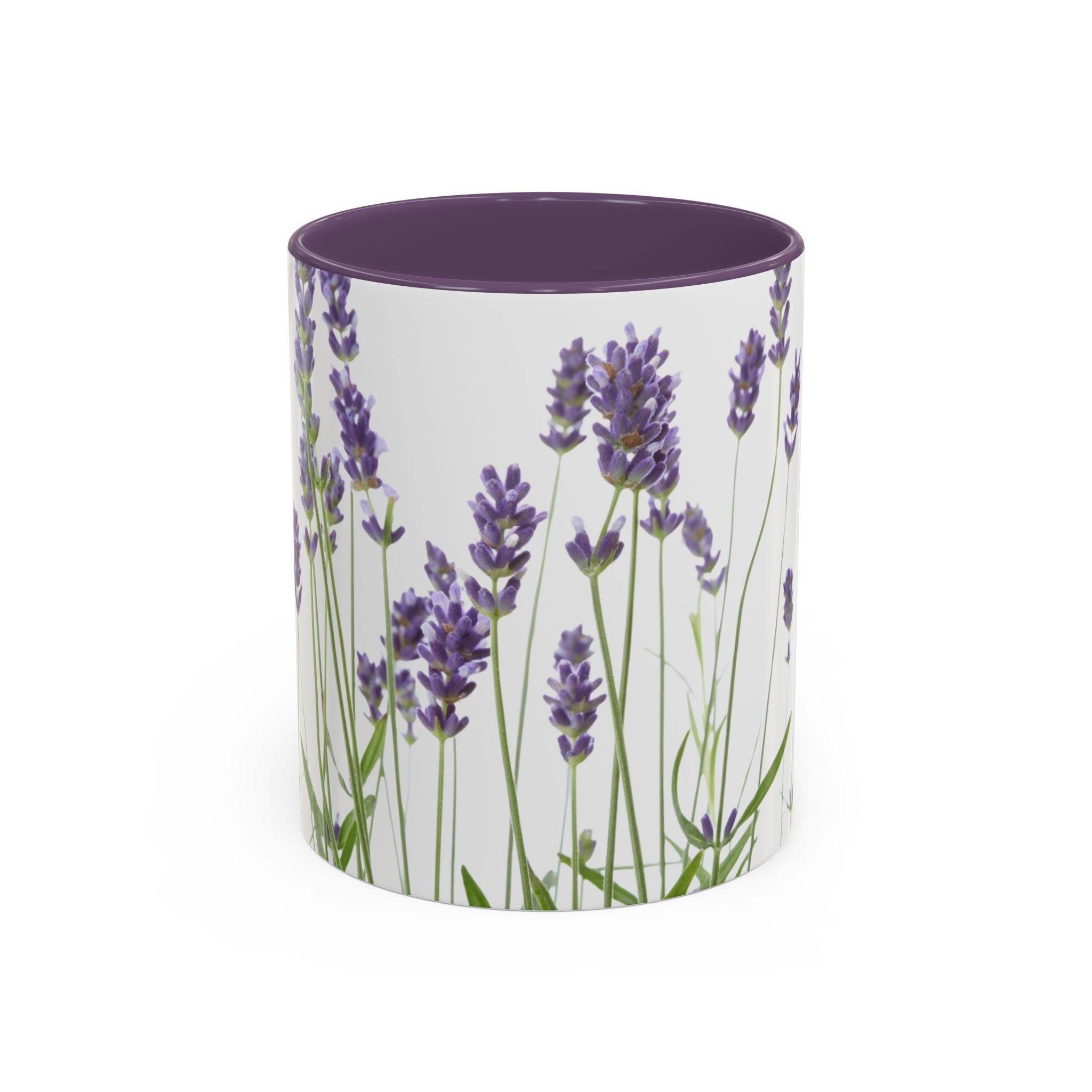 Lavender Field Accent Mug — Original Floral Ceramic Cup