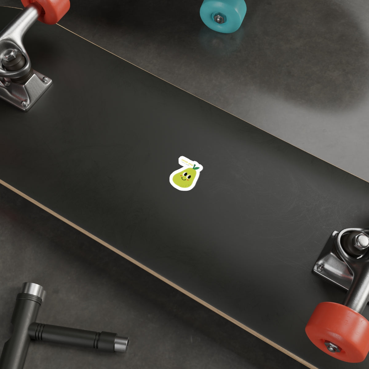 Uncom-pear — Smug Kawaii Pear Funny Die-Cut Sticker | Fruits of Amalthea