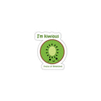 I’m Kiwious — Curious Kiwi Funny Die-Cut Sticker | Fruits of Amalthea