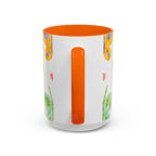 Watercolor Butterfly Accent Mug — Original Colorful Ceramic Cup