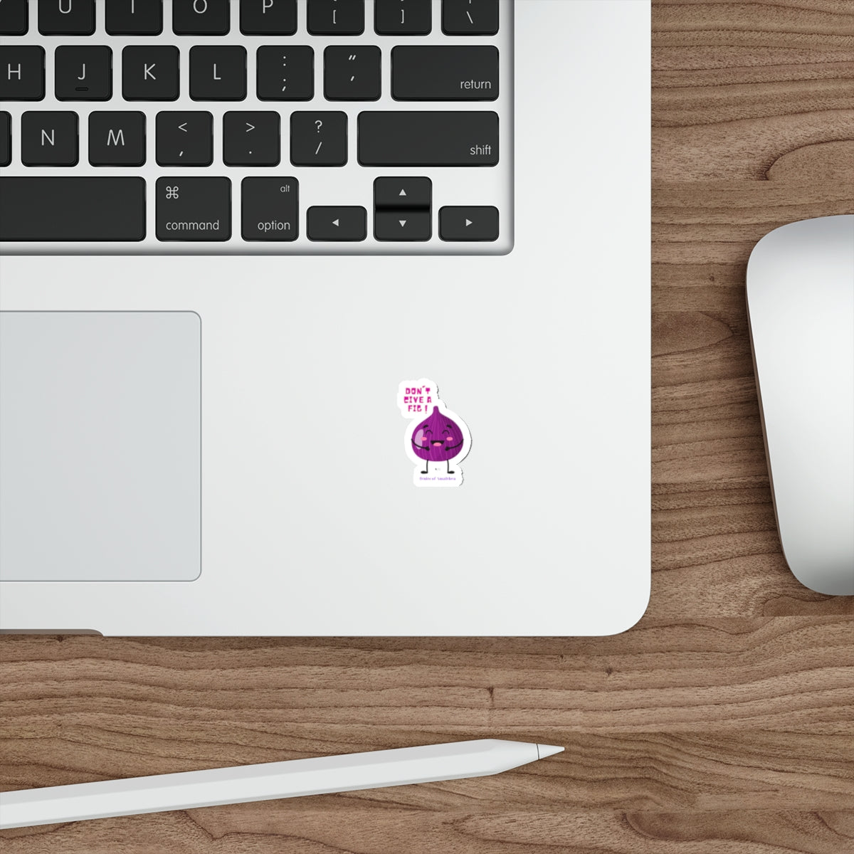 Don’t Give a Fig! — Sassy Purple Fig Funny Die-Cut Sticker | Fruits of Amalthea