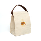 Burger & Fries Canvas Lunch Bag — Good Food Together Print Reusable Tote
