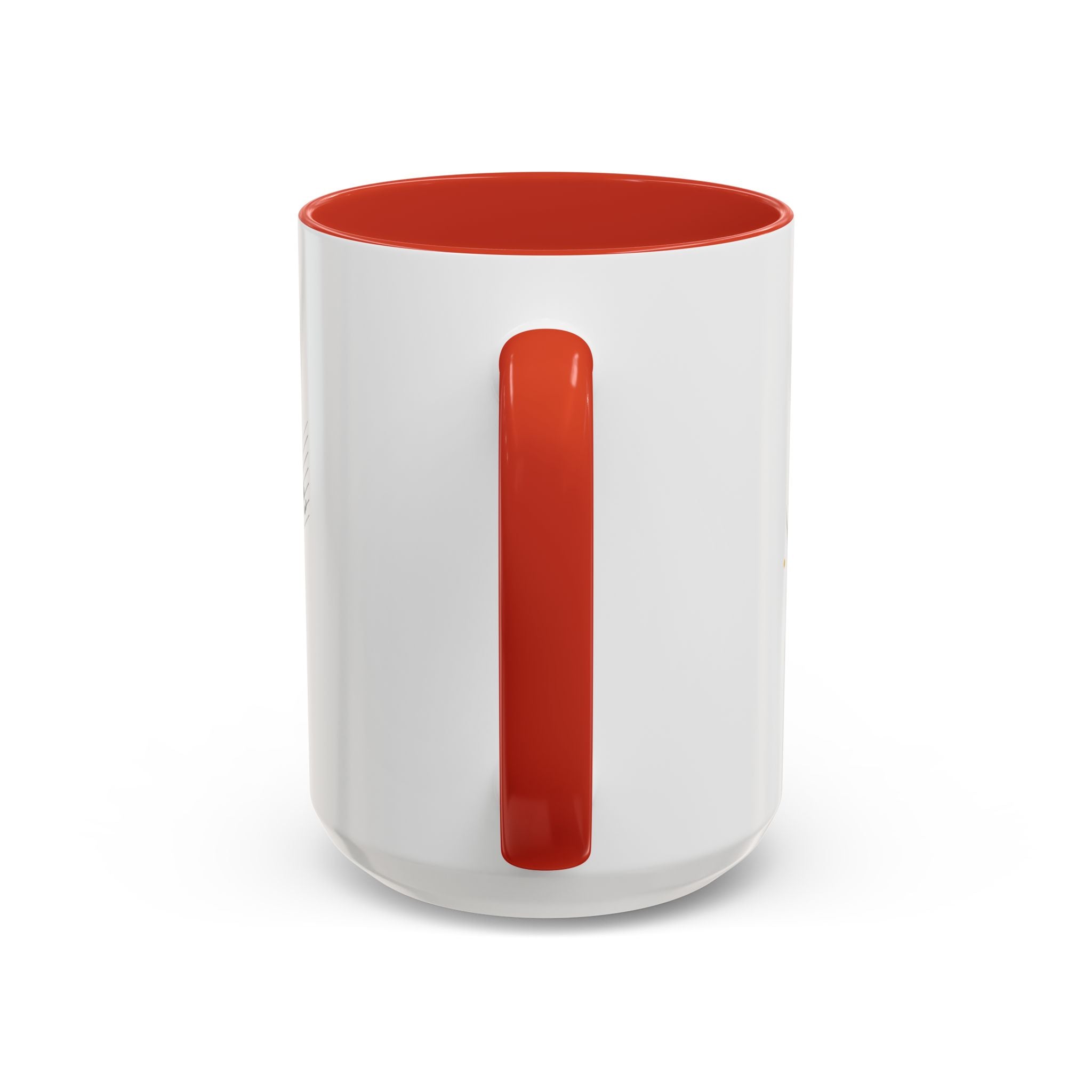 Music Notes Accent Mug — Original Watercolor Treble Clef Ceramic Cup