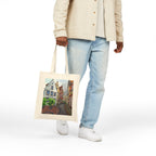Bremen Germany Street Scene Canvas Tote — Original Watercolor Art