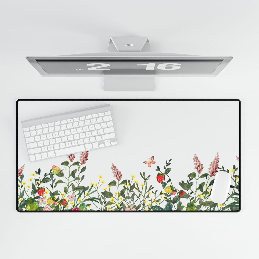 Floral Meadow Desk Mat — Original Botanical Art