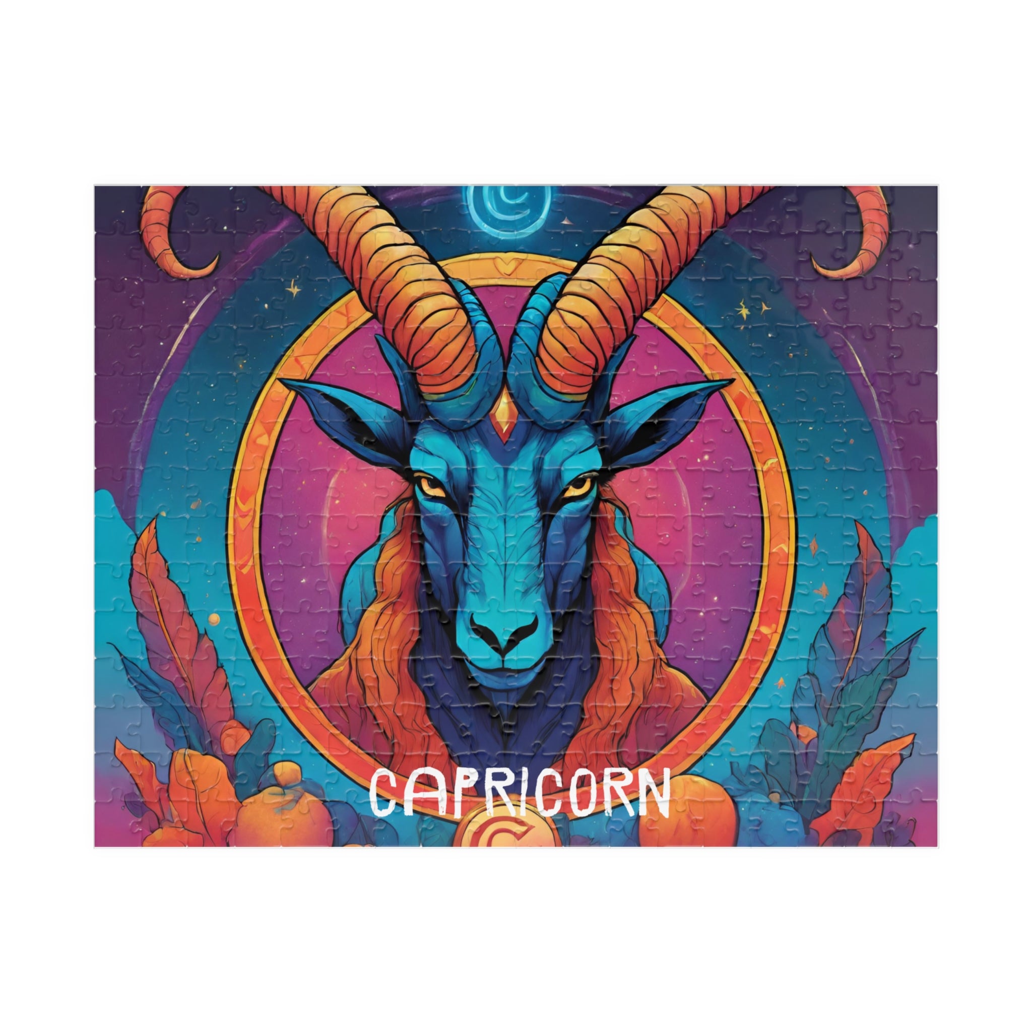 Capricorn Zodiac Goat Puzzle — Original Astrological Jigsaw, 252 Pieces