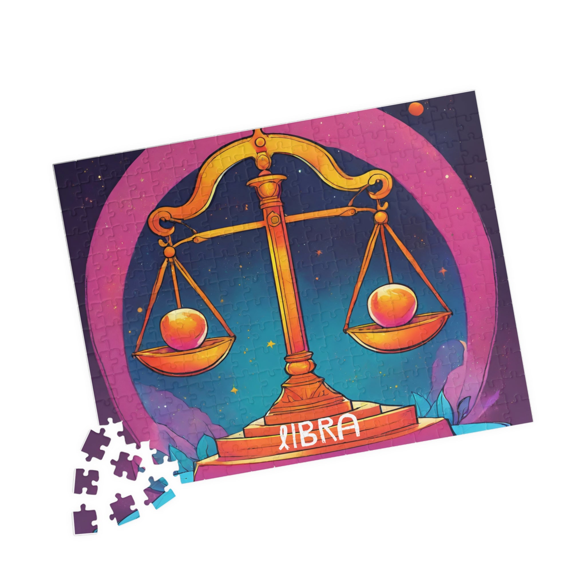 Libra Zodiac Scales Puzzle — Original Astrological Jigsaw, 252 Pieces