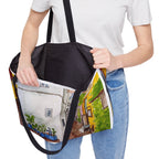 Chania Crete Alley Weekender Tote — Original Watercolor Art