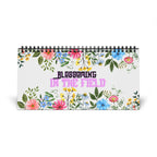 Blossoming in the Field — 2027 Desk Calendar | Original Watercolor Wildflower Design | Monthly Grid | Tent-Style